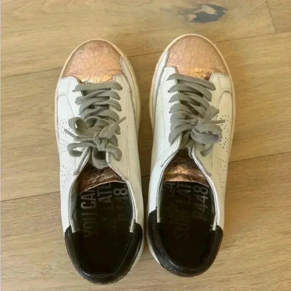 P448 Metallic Toe Low-Top Sneakers size 37